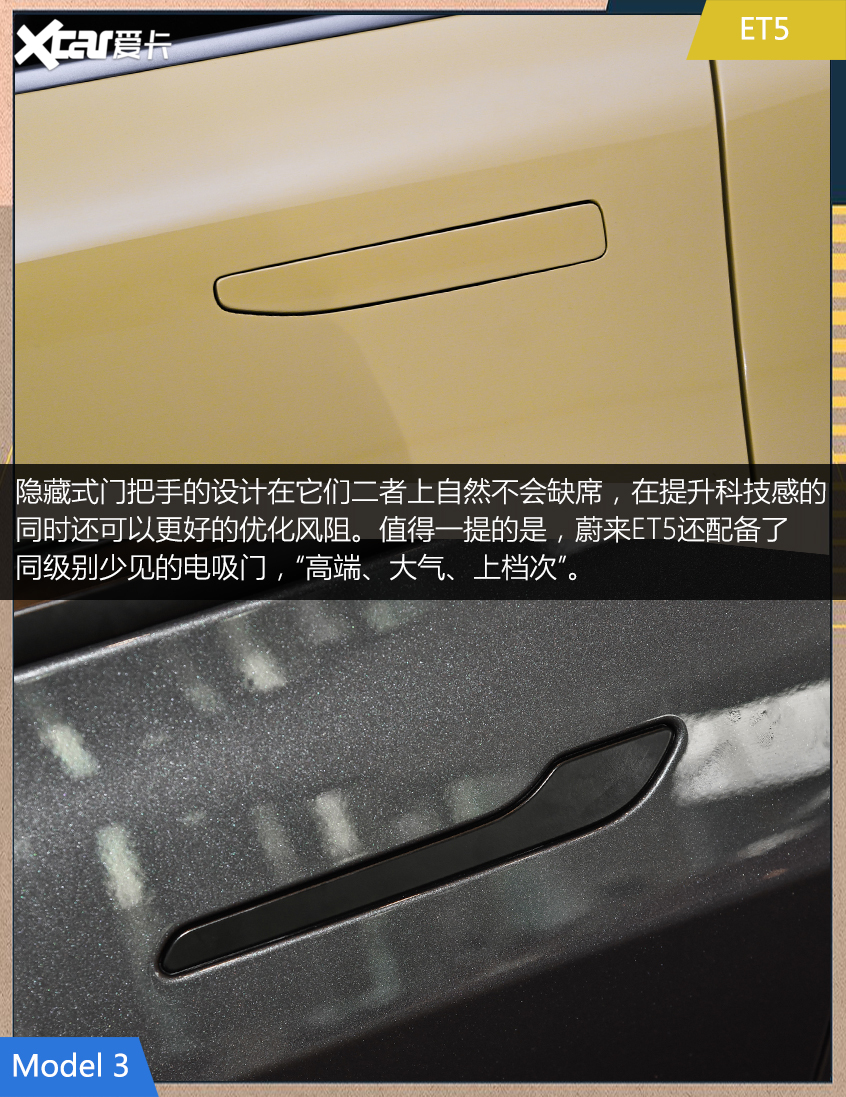 蔚來ET5對比特斯拉Model 3