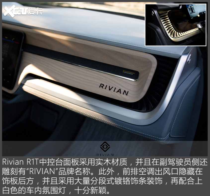 官圖解析｜Rivian R1T內飾