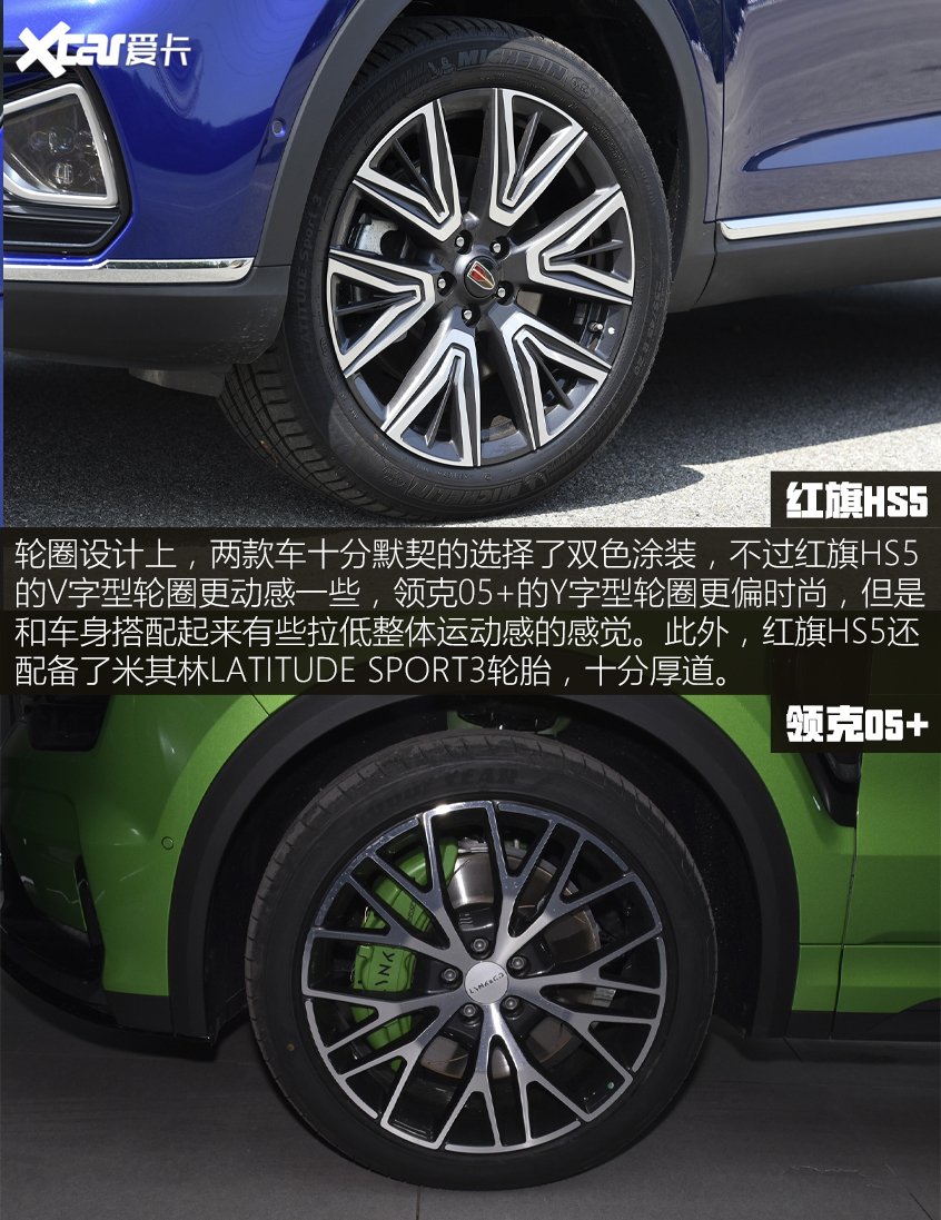 紅旗HS5對比領克05 ：外觀對比