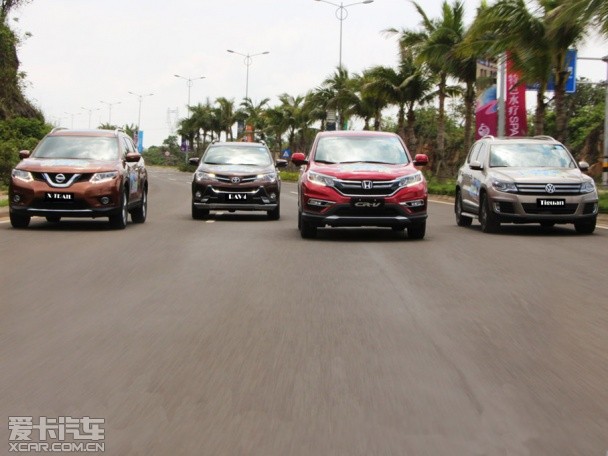 東風本田CRV;上海大眾途觀;東風日產奇駿;一汽豐田RAV4
