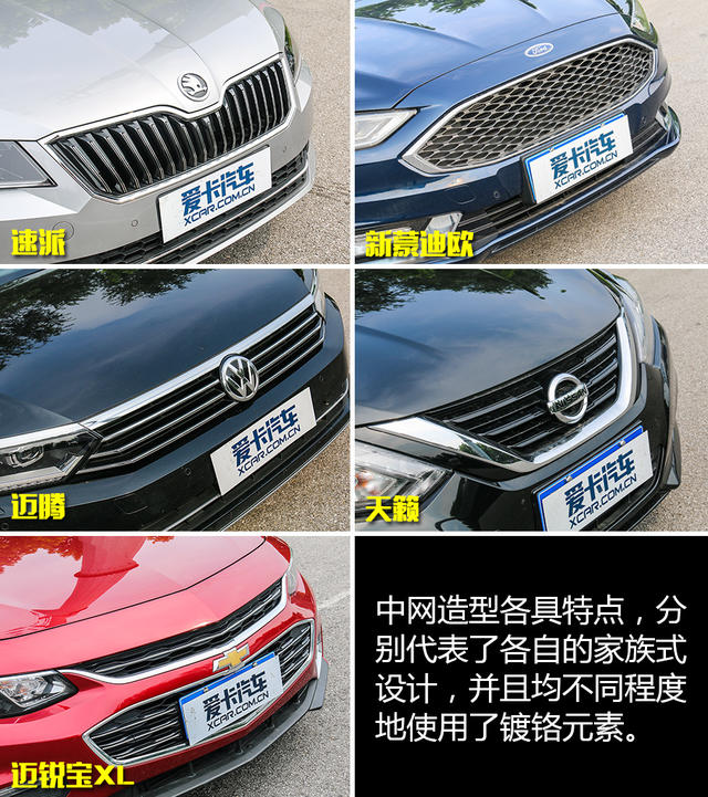 以颜值得天下 最全面的合资中型车横评