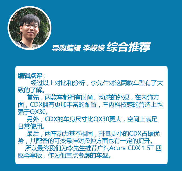 卡導一幫一：CDX對比QX30