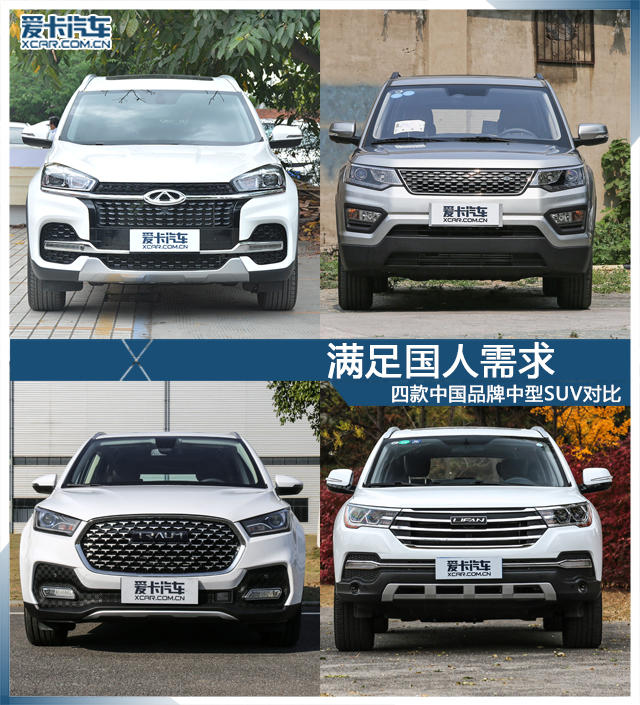 中國品牌中型SUV對比