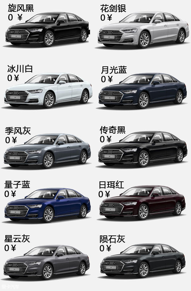 奥迪A8L选装解析