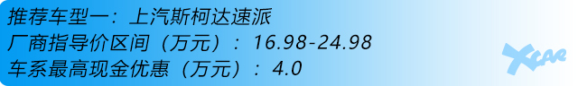 5月份高优惠中型车推荐