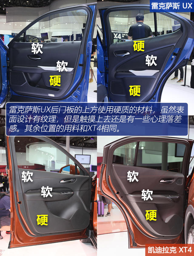 雷克薩斯UX對比凱迪拉克XT4