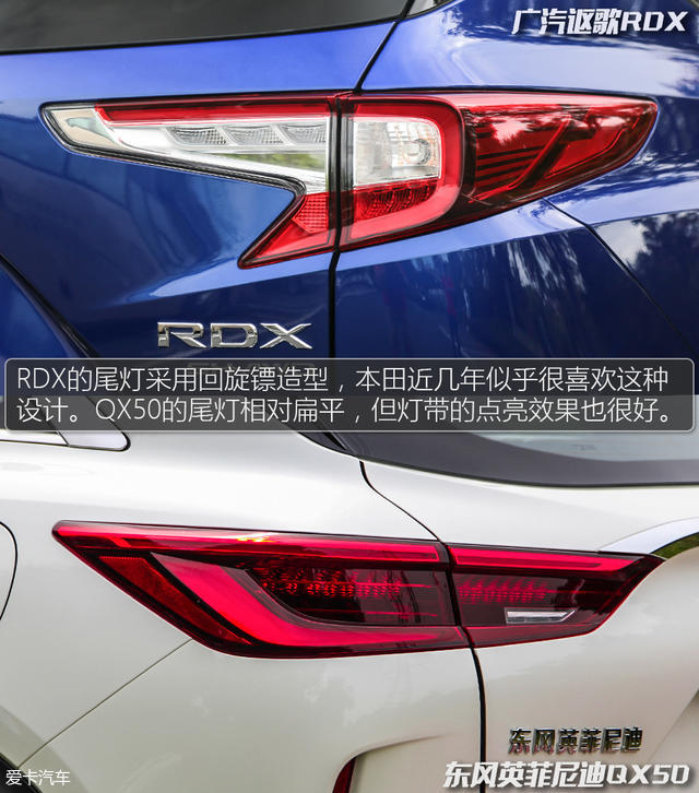 RDX对比QX50