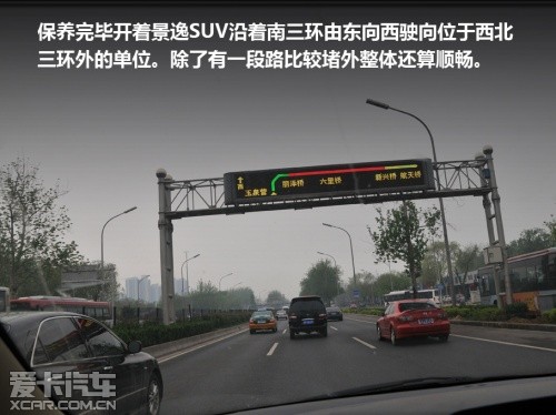 景逸SUV油耗測試報告