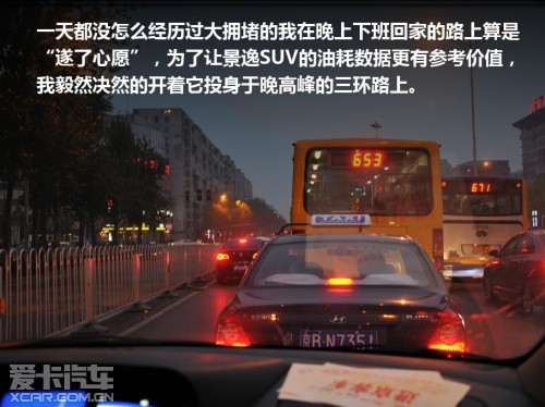 景逸SUV油耗測試報告