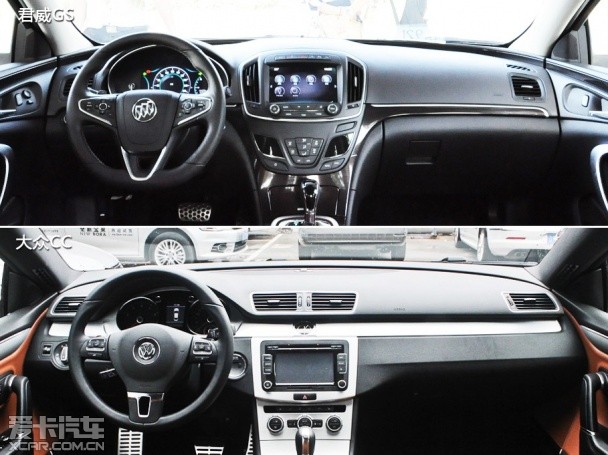 君威GS對比大眾CC