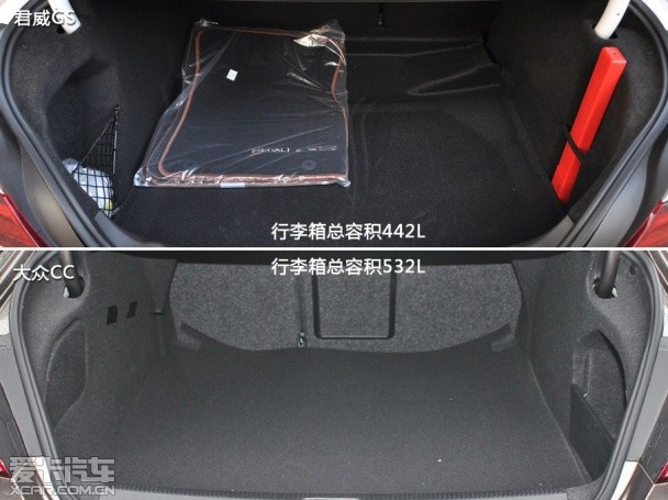 君威GS對比大眾CC