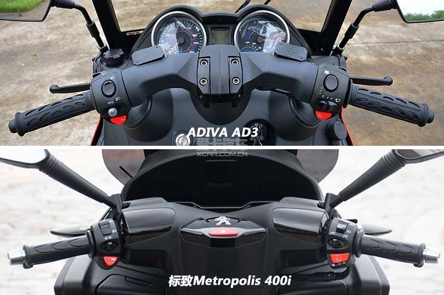 ADIVA AD3；标致Metropolis 400i；倒三轮；AD3