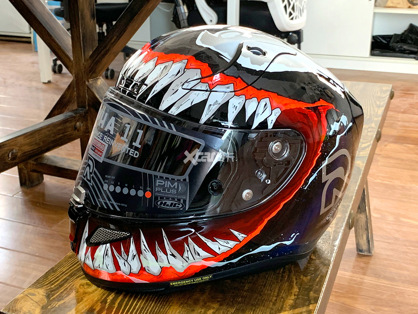 HJC头盔;漫威动漫;毒液;毒液2;毒液头盔;摩托车头盔 HJC头盔;漫威动漫;毒液;毒液2;毒液头盔;摩托车头盔