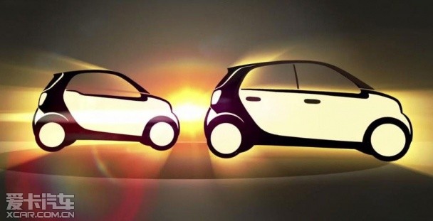 全新smart2款新车预告图 将7月16日发布