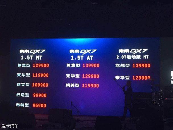 东南首款SUV DX7上市 售价9.69-13.99万