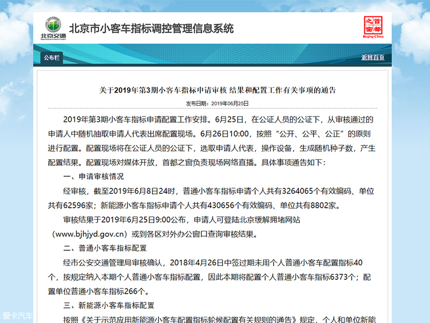 北京新能源指标申请已超43万