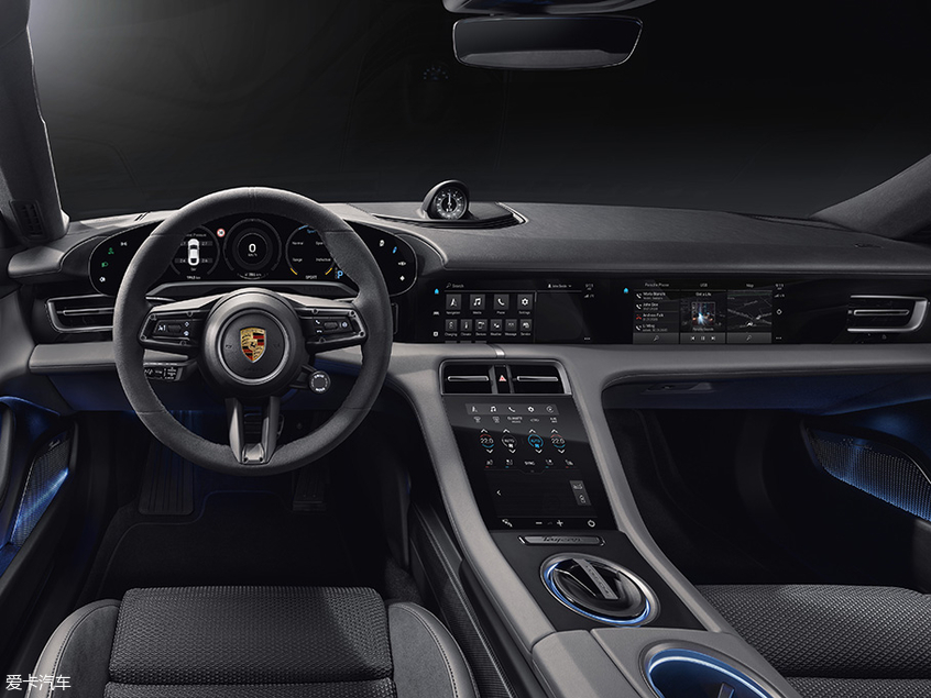这么多触控屏?保时捷Taycan内饰官图 这么多触控屏?保时捷Taycan内饰官图
