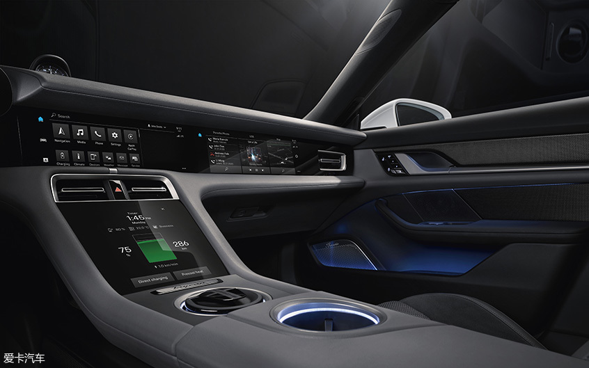 这么多触控屏?保时捷Taycan内饰官图 这么多触控屏?保时捷Taycan内饰官图