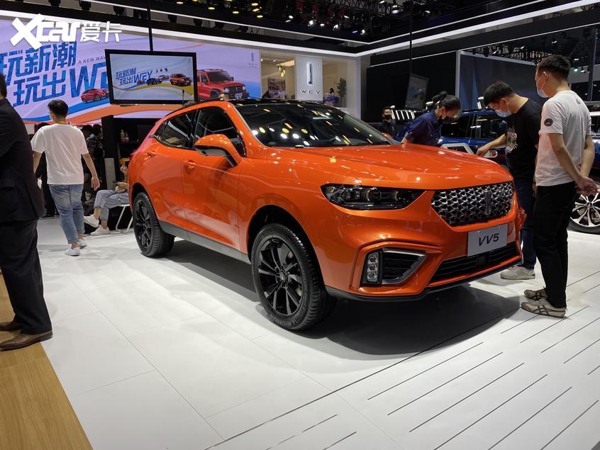 在9月26日开幕的北京车展上,长城汽车wey品牌2021款vv5元气橙版正式