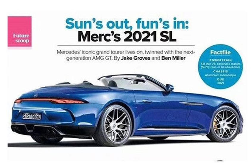 新梅赛德斯-AMG SL63渲染图 2022年亮相
