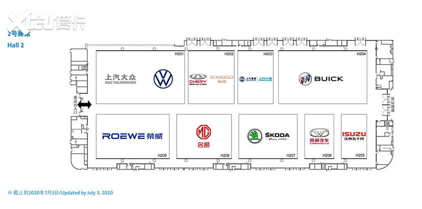 2020年成都车展展位图曝光 不怕迷路了