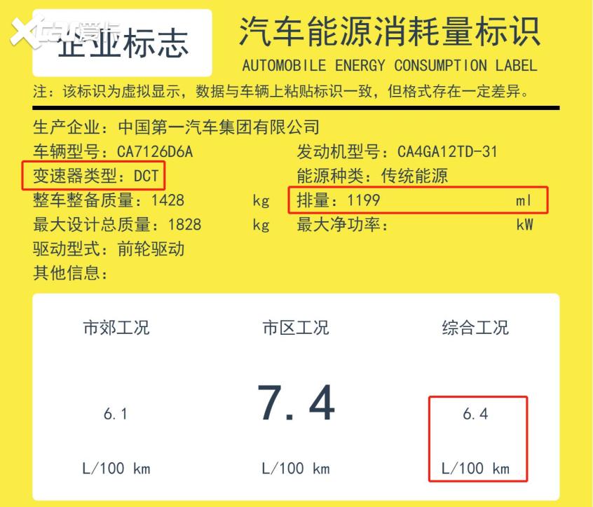 奔腾T55动力信息曝光 综合油耗低至6.3L