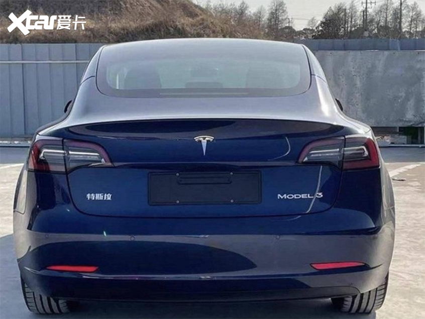 特斯拉model3最新申报图换装国产电机