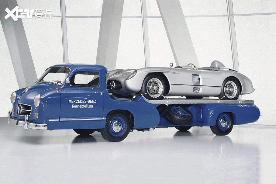 50年代的奔驰蓝色奇迹-爱卡汽车图片