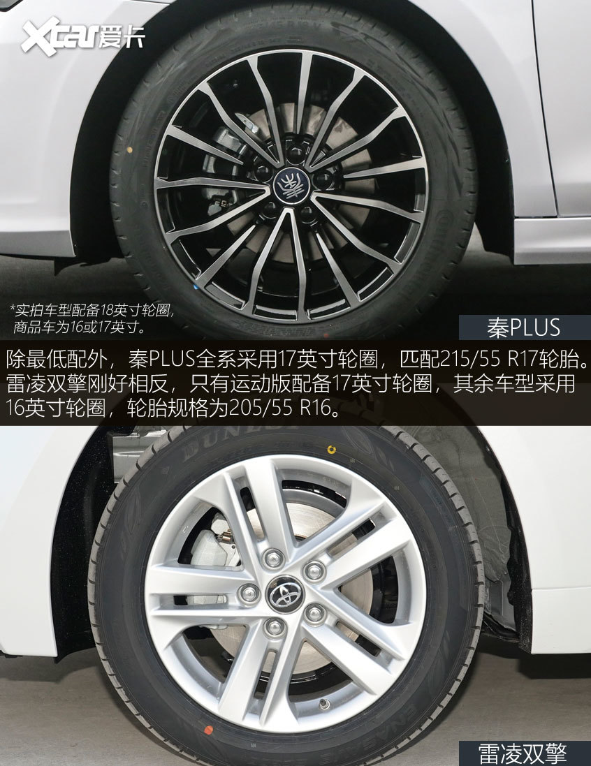 秦PLUS對比雷凌雙擎