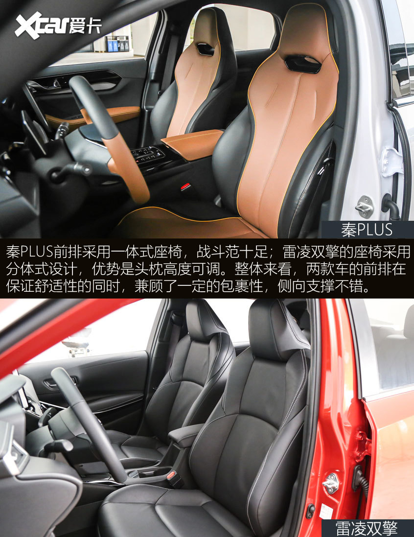 秦PLUS對比雷凌雙擎