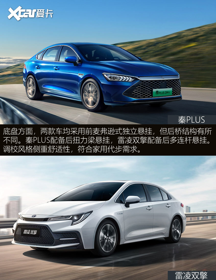 秦PLUS對比雷凌雙擎