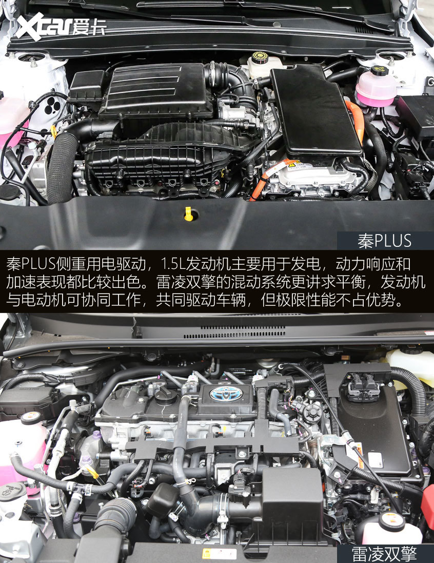 秦PLUS對比雷凌雙擎