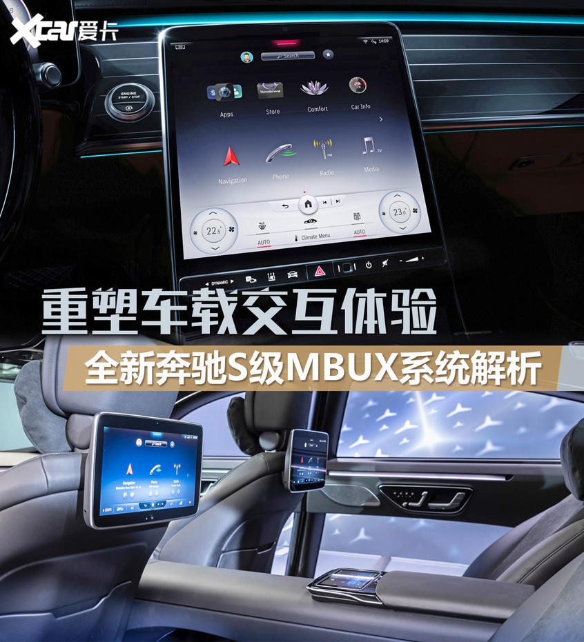 全新奔驰S级MBUX系统
