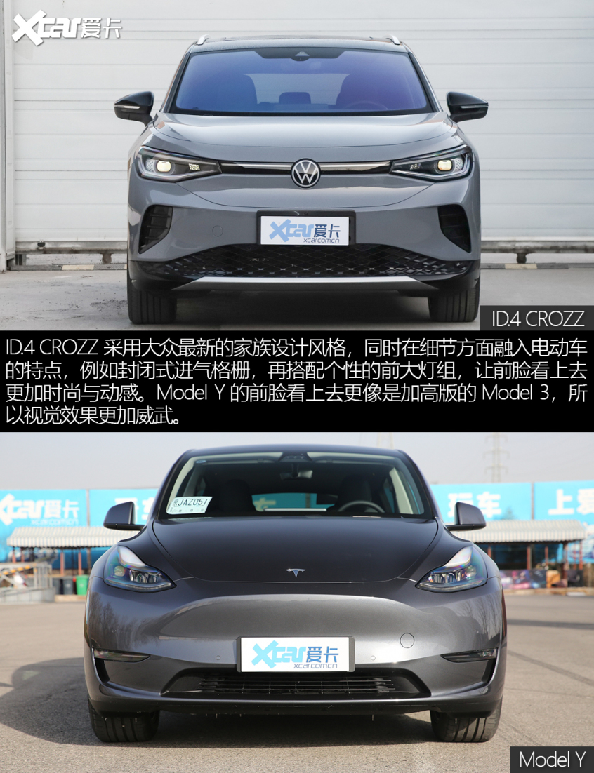 ID.4 CROZZ對比Model Y