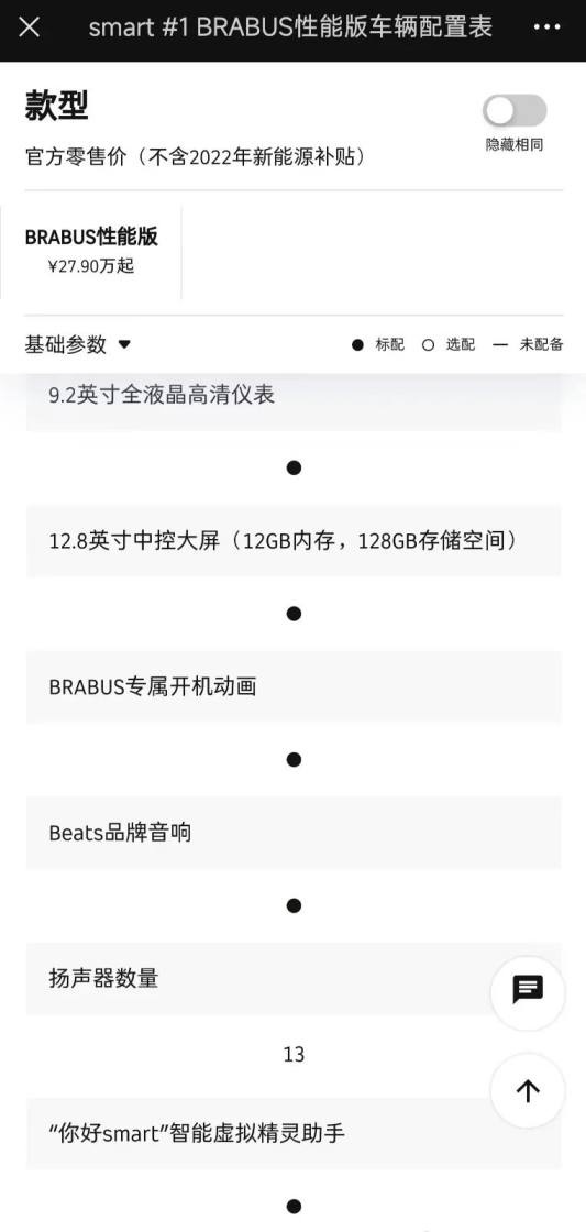 smart精灵#1内存减配 官方回应系统需要占用