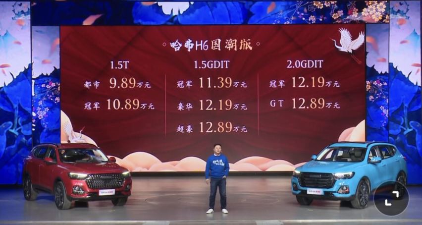 哈弗H6国潮版购车手册 重点推荐1.5GDIT自动冠军版