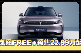 岚图FREE+预售开启，百万驾控体验22.99万起