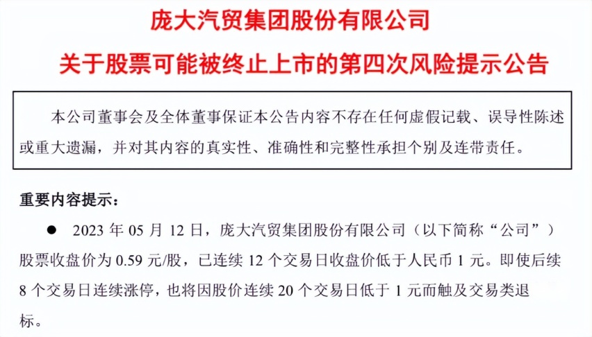 “4S店之王”濒临退市！汽车代理商会泯灭在时代长河之中吗？