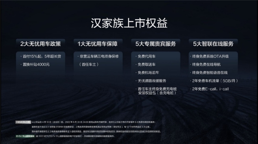 比亚迪新款汉家族正式上市