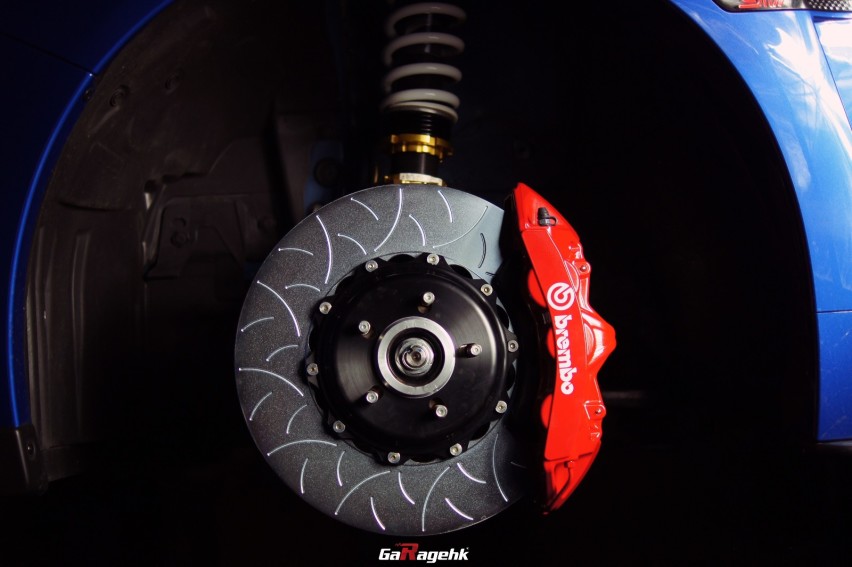 狂野之蓝，斯巴鲁WRX STI改装Brembo GT刹车套件