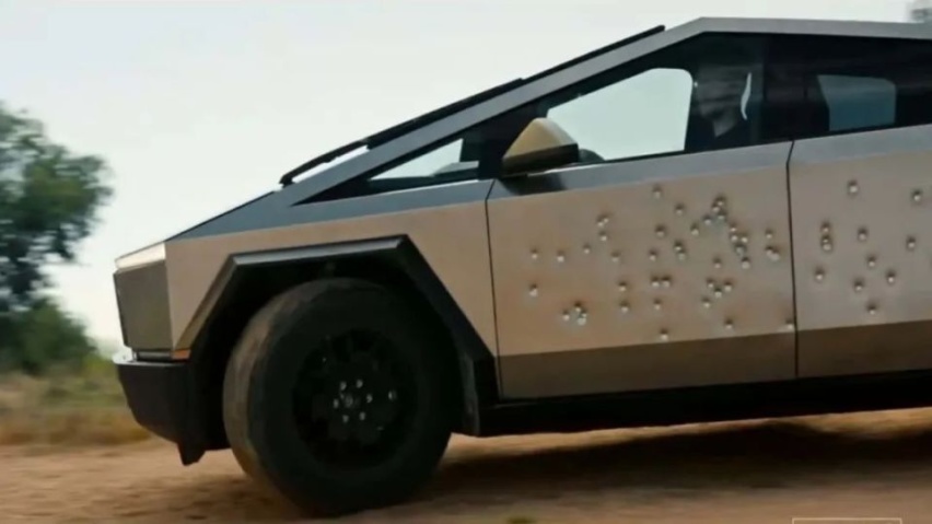 特斯拉Cybertruck交付，可防弹，又当船！