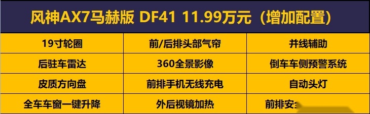 9.59万起售，东风风神AX7马赫版配置解析