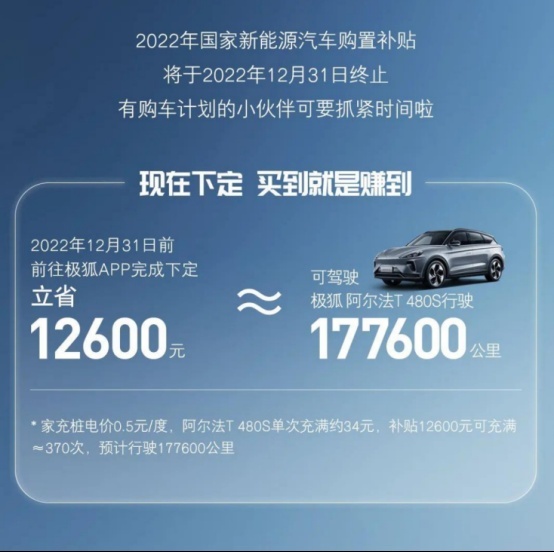 让利消费者，ARCFOX极狐官方推出限时权益