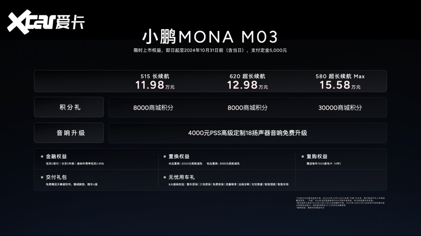 小鹏10年热爱之夜：MONA M03上市，“小鹏图灵”芯片流片成功