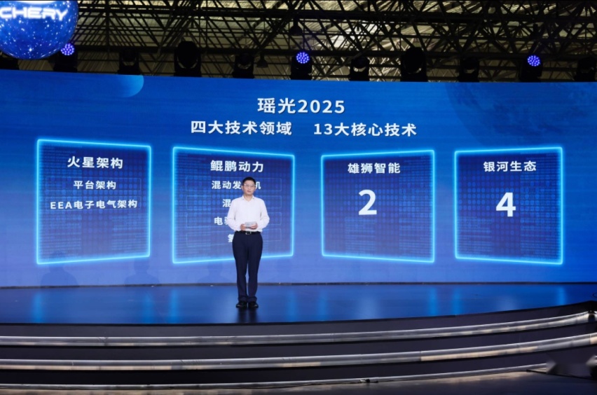 奇瑞汽车成立25周年  瑶光2025 奇瑞科技DAY都发布哪些先进技术