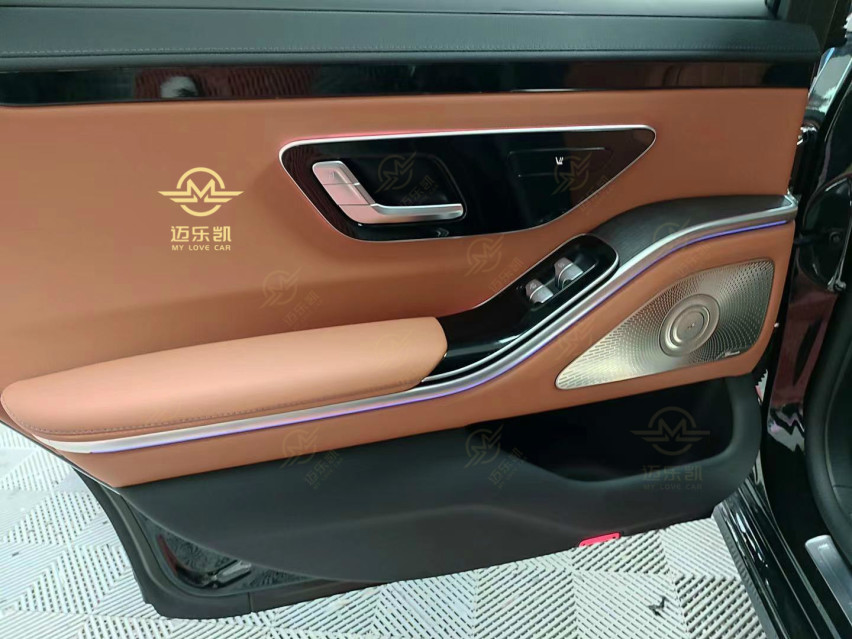 广州21款奔驰S400L商务型改装柏林之声音响旋转高音