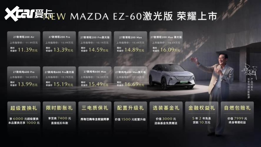 2026长安马自达粉丝盛典启幕，MAZDA EZ-60激光版上市14.