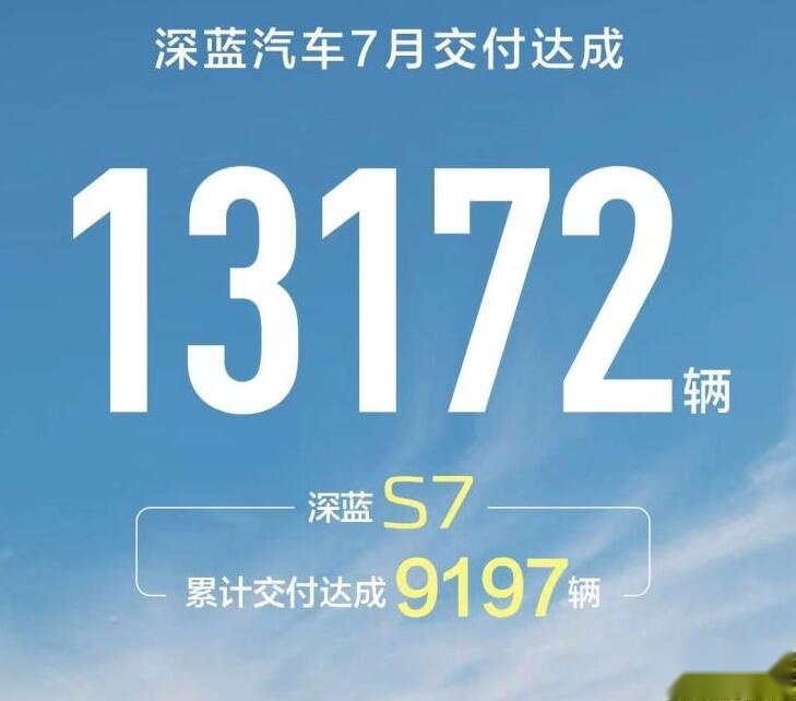 深蓝汽车7月零售量破万，背后还有何隐忧？