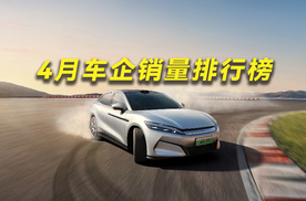 比亚迪奇瑞不涨反跌，4月车企销量排行榜