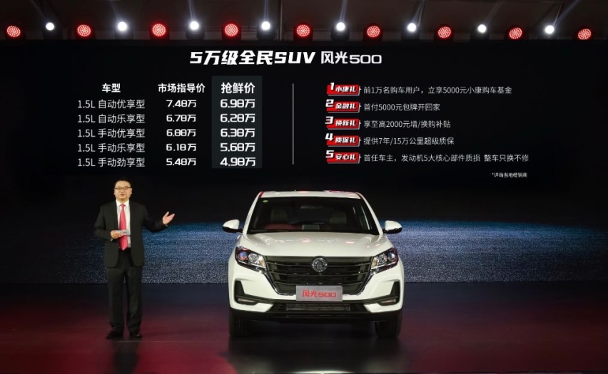 风光500刷屏，5.48万起售尝鲜价不足5万，买SUV纠结了